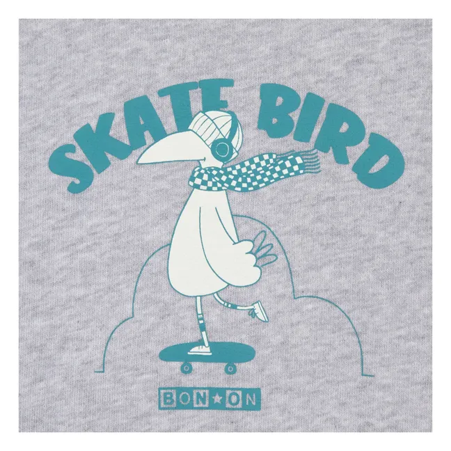 Sudadera Skatebird | Gris Jaspeado