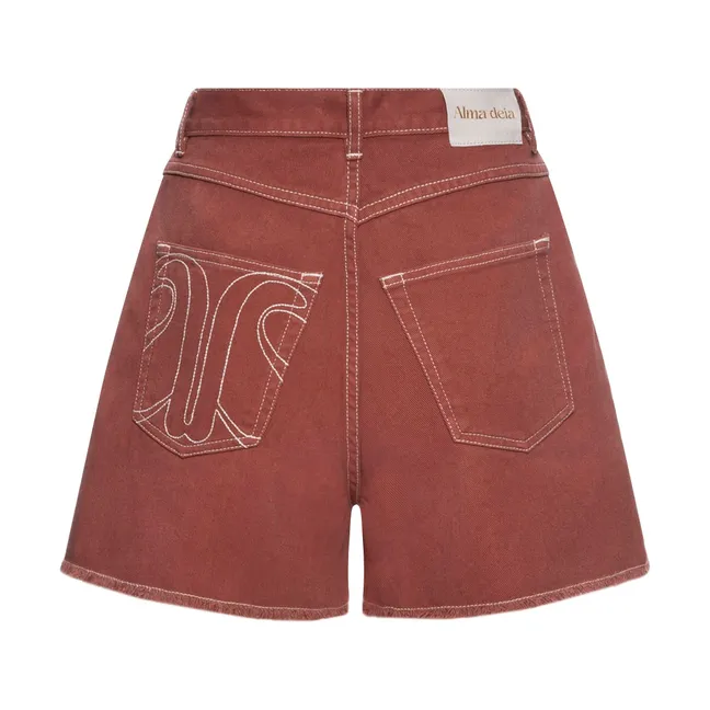 Pantalones cortos vaqueros deshilachados de algodón orgánico | Siena