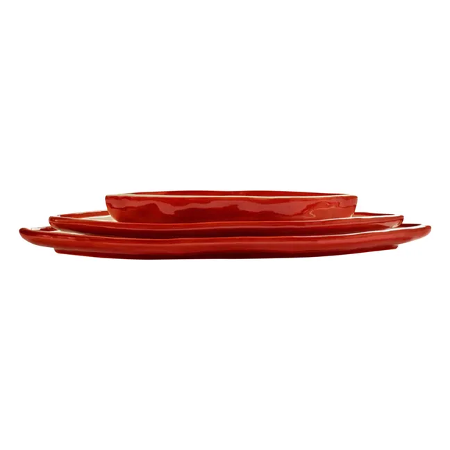Plats de service, Wouter & Hendrix - Set de 3 | Rouge