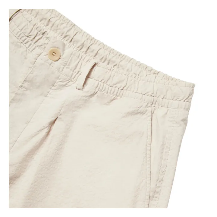 Pantaloni larghi in seersucker | Ecru- Immagine del prodotto n°3
