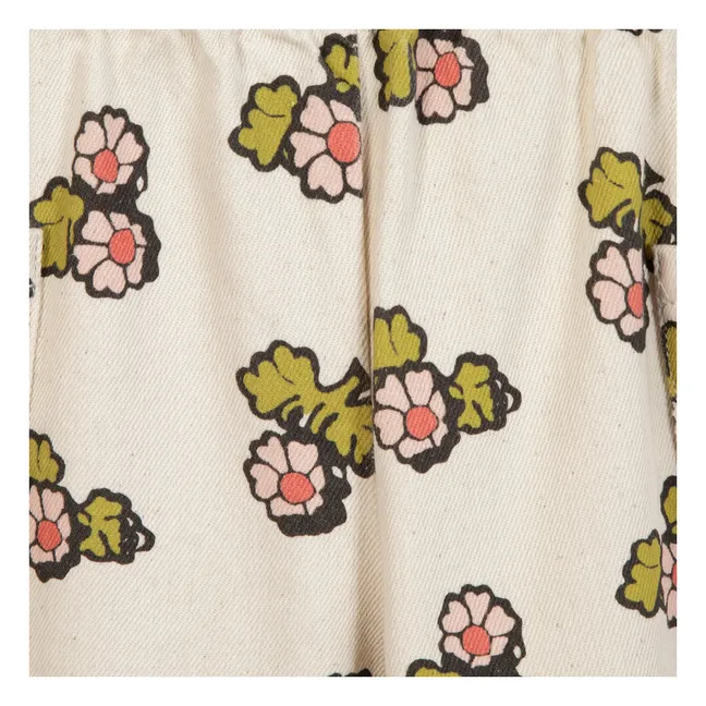 Pantalon Liocha Fleuri | Ecru