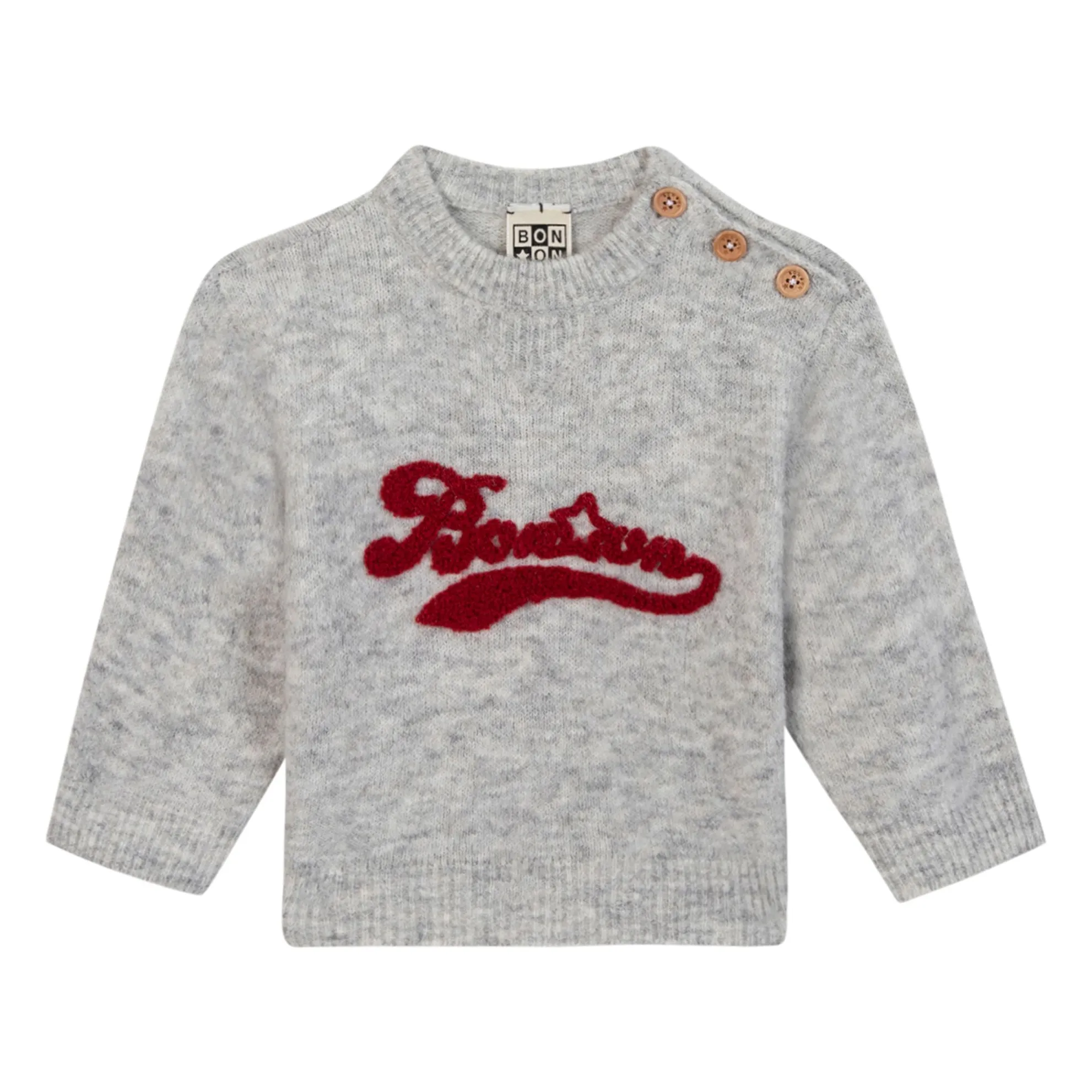 Bonton Heather Grey Missouri Mini Sweater