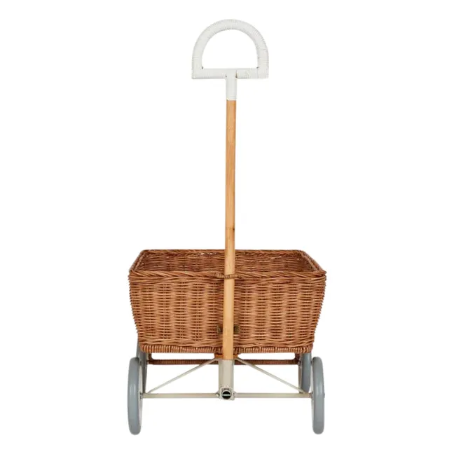 Carrello in rattan