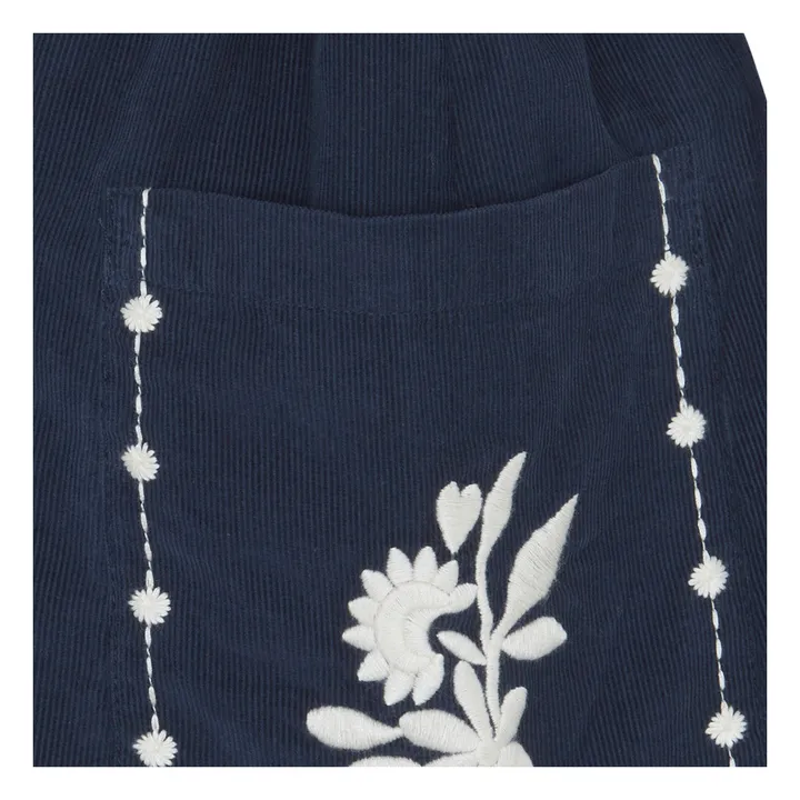 Jupe Ruche | Bleu marine- Image produit n°3