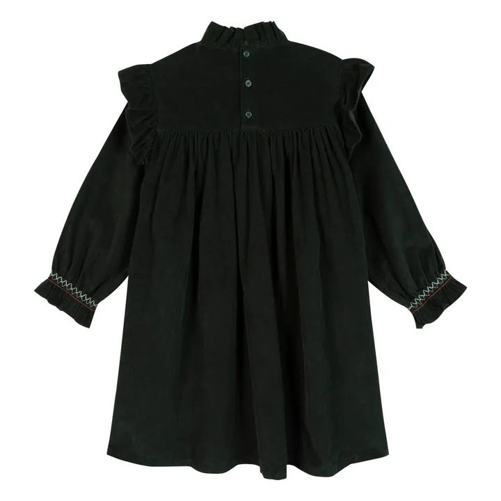 Corduroy Babushka Dress | Dark green- Product image n°5