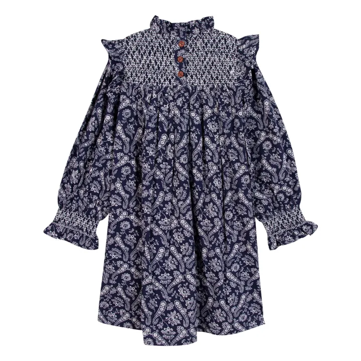 Robe Babouchka | Bleu marine- Image produit n°5