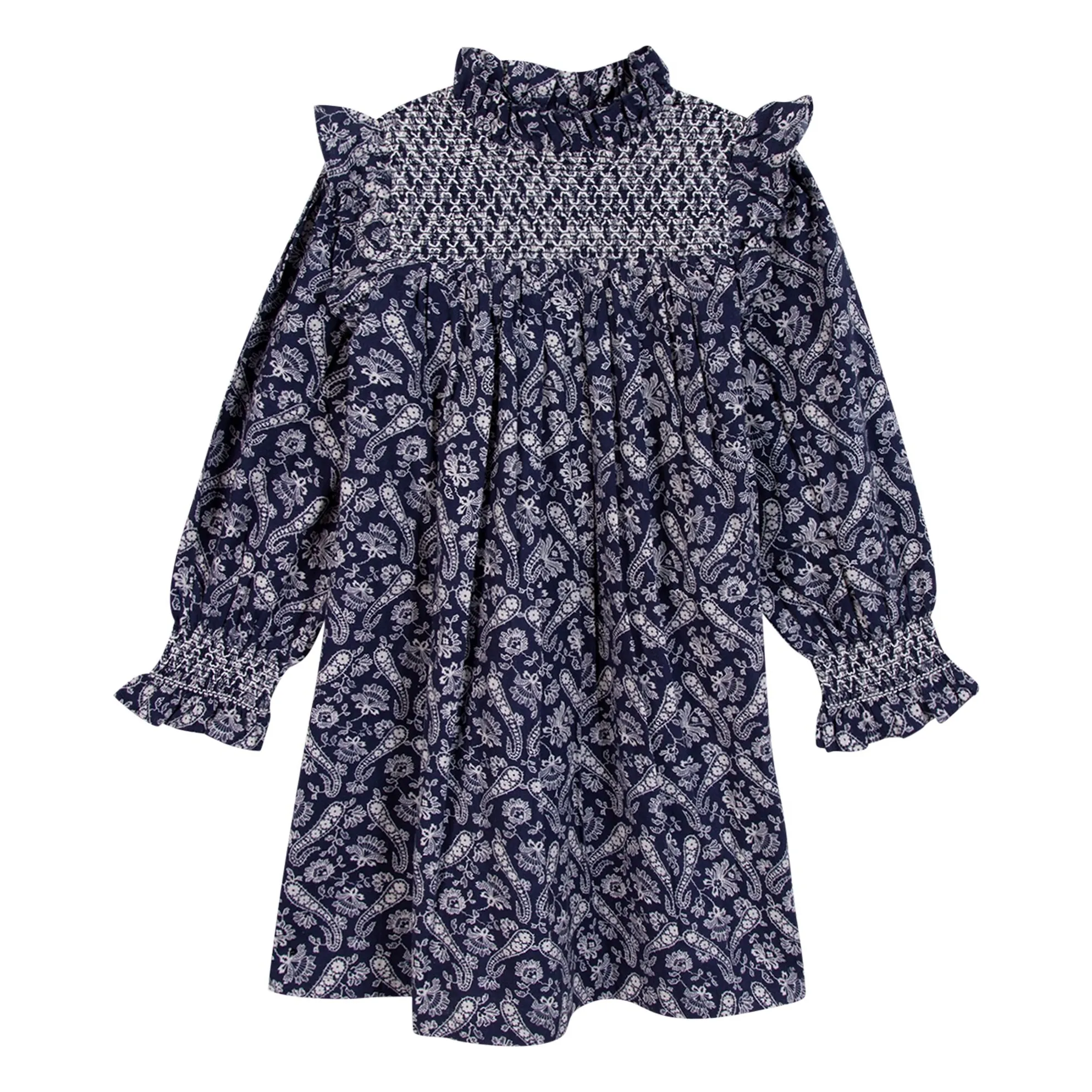 Bonton Navy Blue Babushka Dress