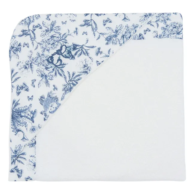 Capa de baño Toile de Jouy | Azul Marino