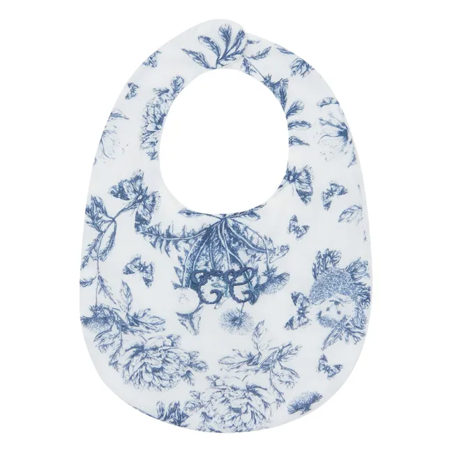 Babero Toile de Jouy | Azul Marino
