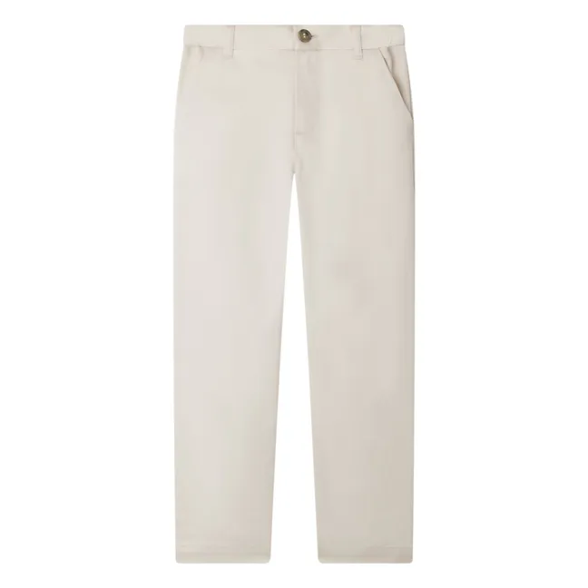 Pantalon Timoté Coton Bio | Ecru