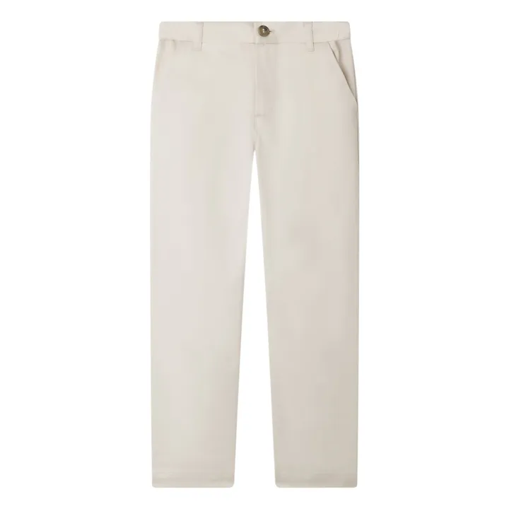 Pantalon Timoté Coton Bio | Ecru- Image produit n°0
