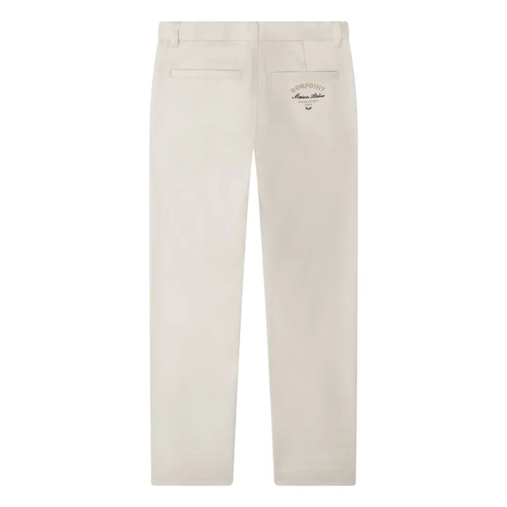 Pantalon Timoté Coton Bio | Ecru- Image produit n°1
