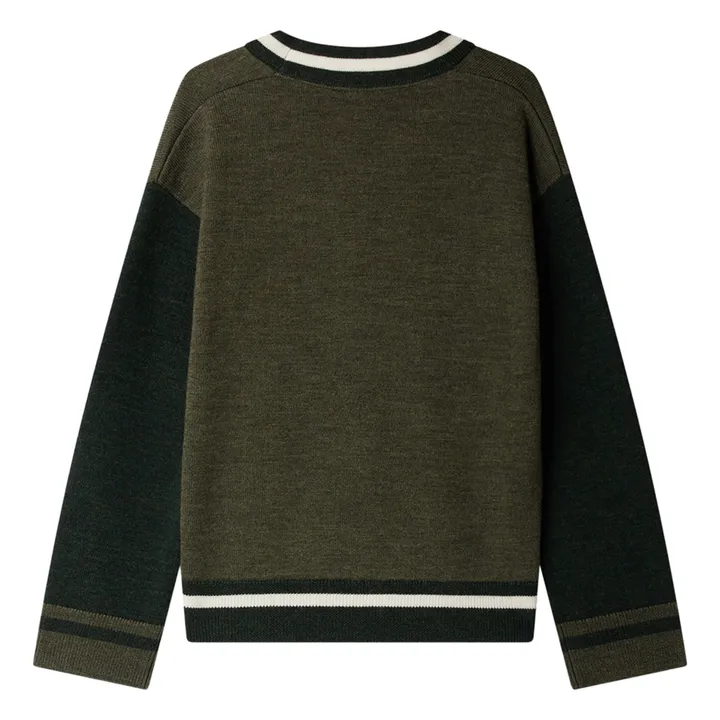 Chaqueta de lana Julian | Verde Kaki- Imagen del producto n°4