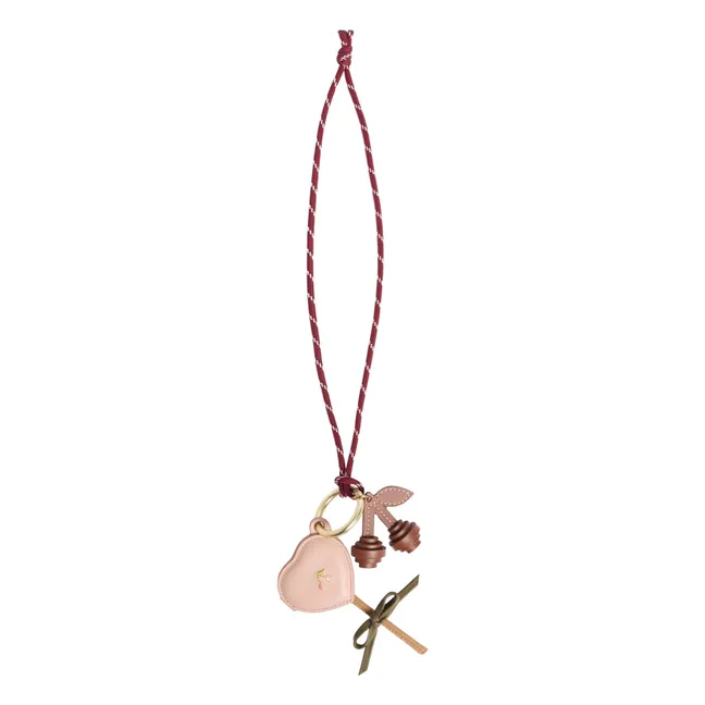 Collar de piel Jaya | Rosa