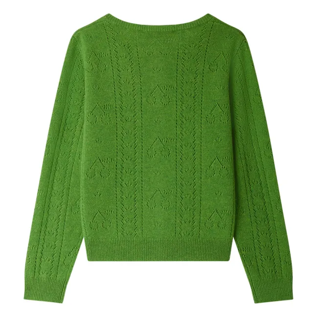 Gilet Josiane Cachemire | Vert