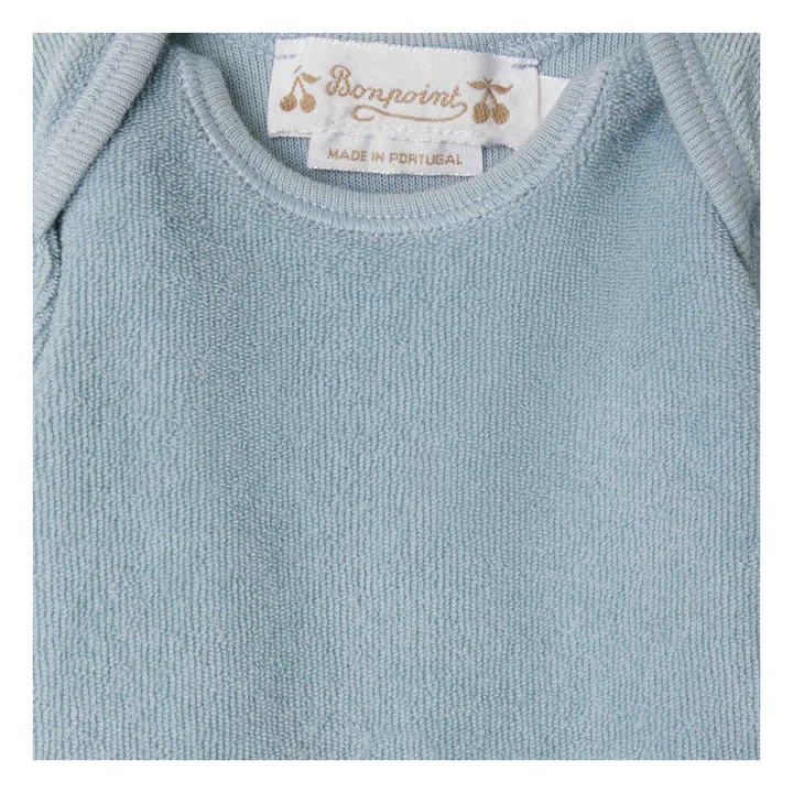 Ensemble Top et Pantalon Timi Eponge Bio | Bleu gris- Image produit n°2