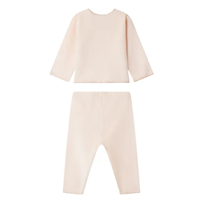 Ensemble Top et Pantalon Julia Eponge Bio | Rose pâle