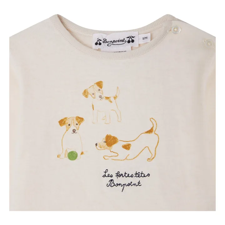 T-shirt Tahsin Coton Bio | Ivoire- Image produit n°2