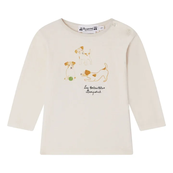 T-shirt Tahsin Coton Bio | Ivoire- Image produit n°0