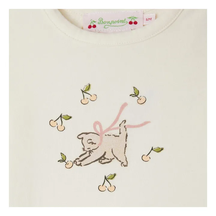 T-shirt Tahsina Coton Bio | Ecru- Image produit n°2