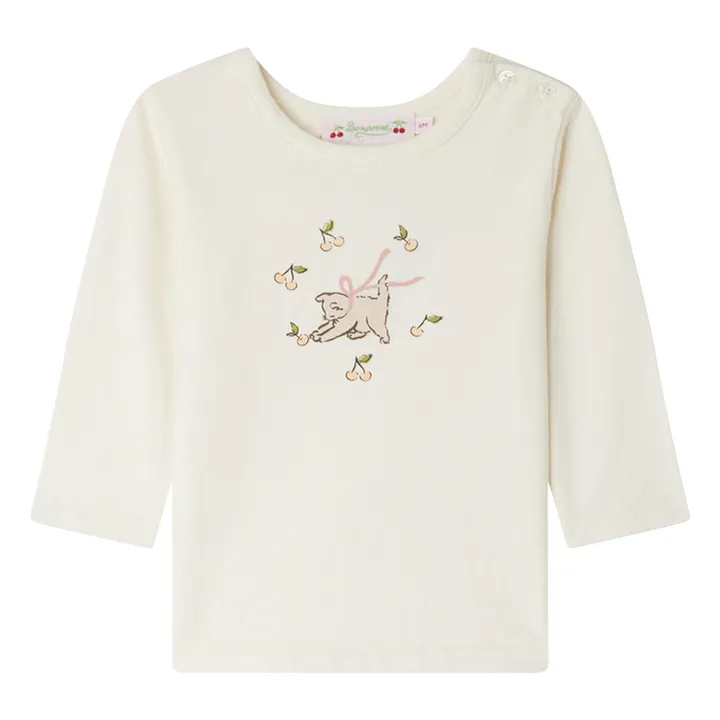 T-shirt Tahsina Coton Bio | Ecru- Image produit n°0