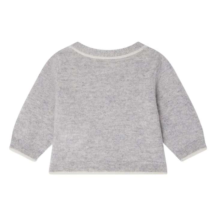 Cárdigan de cachemira Tahiel | Gris Claro- Imagen del producto n°1