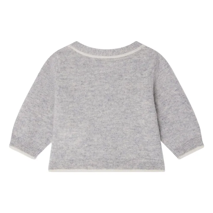 Tahiel Cashmere Cardigan | Light grey- Product image n°1