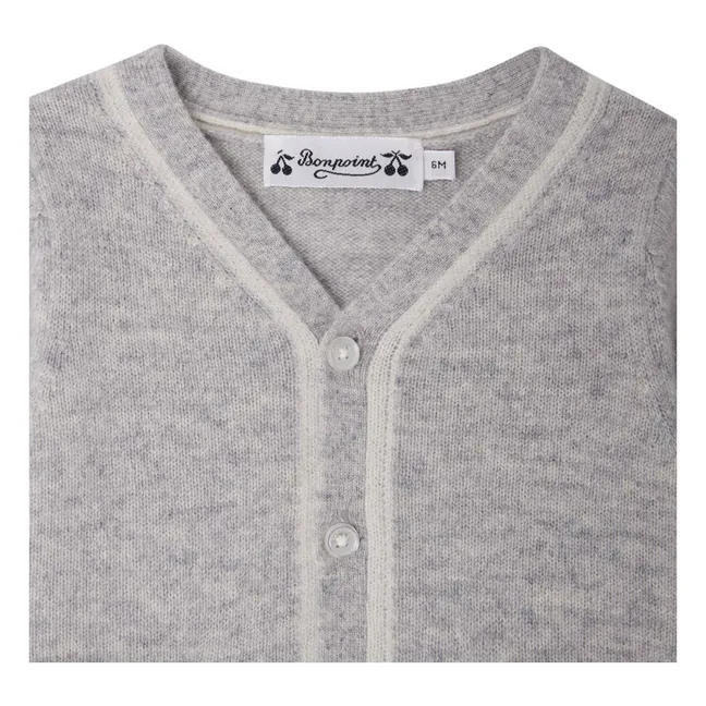 Tahiel Cashmere Cardigan | Light grey