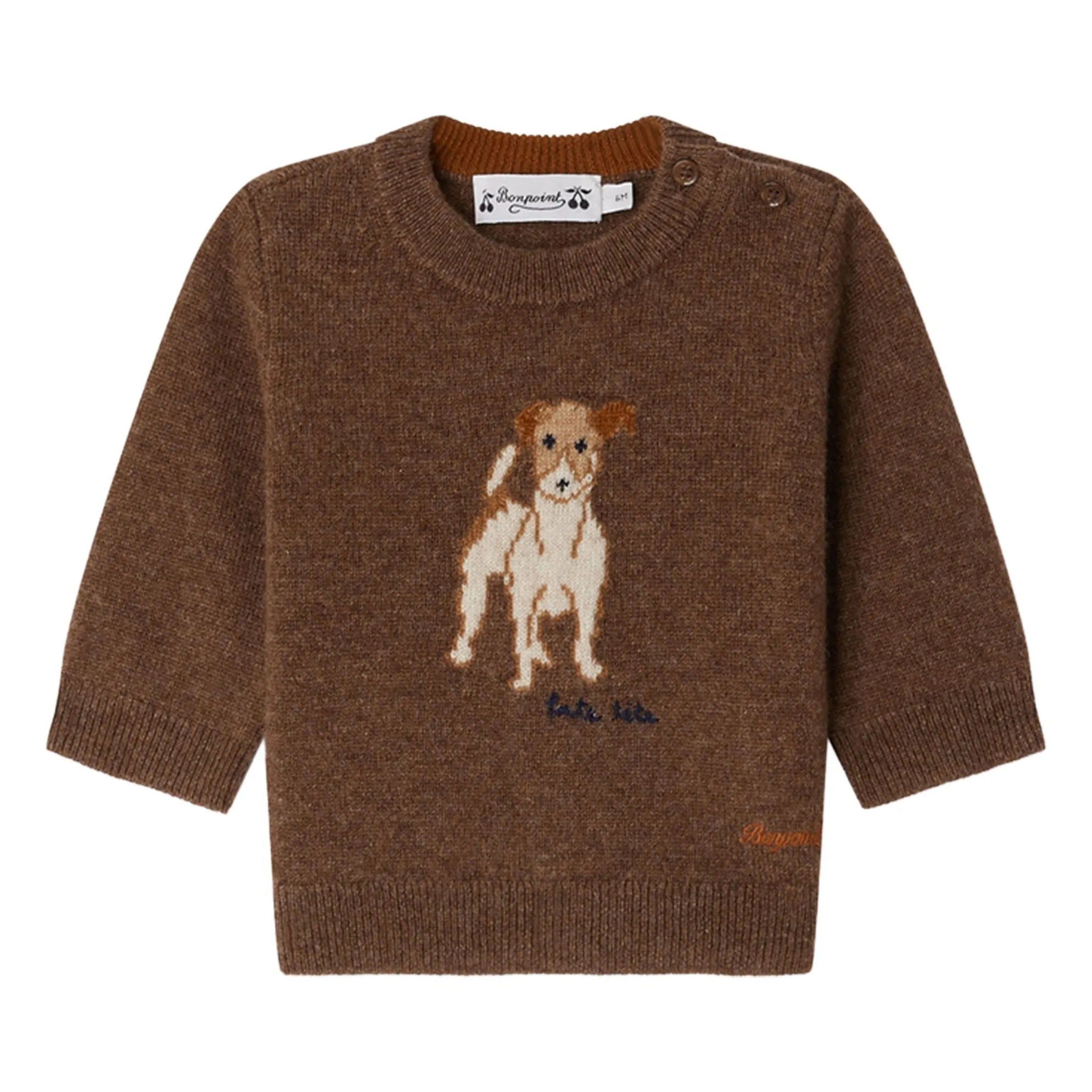 Bonpoint Brown Almire Cashmere Sweater