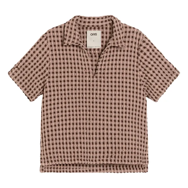 Ferratelle Jaffa Waffle shirt | Dusty Pink