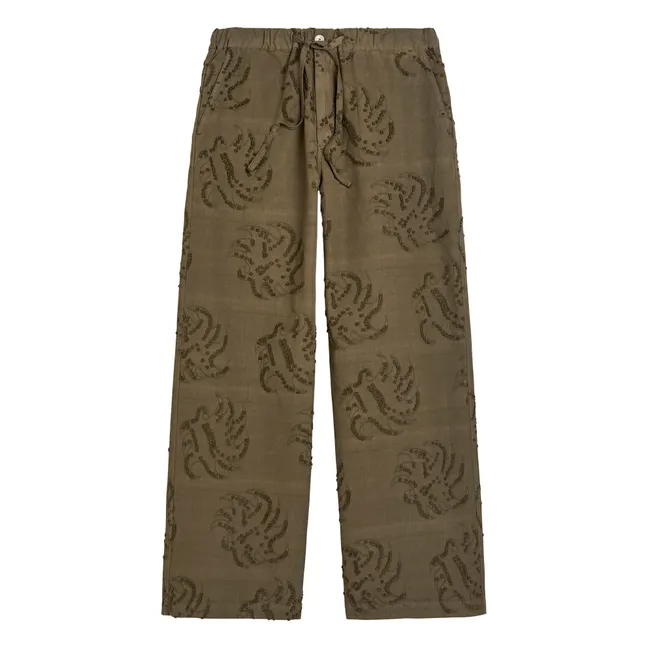 Pantalon Emberia Pan Dobby  | Marron