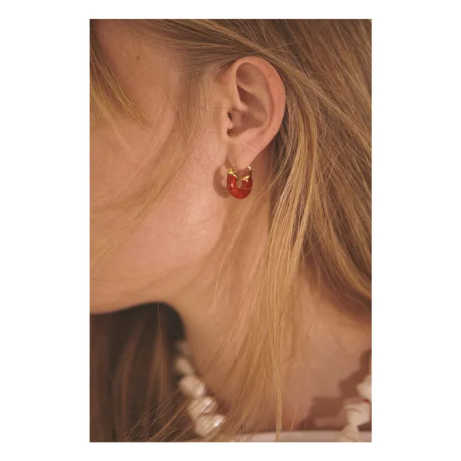 Créoles Petit Swell | Rouge