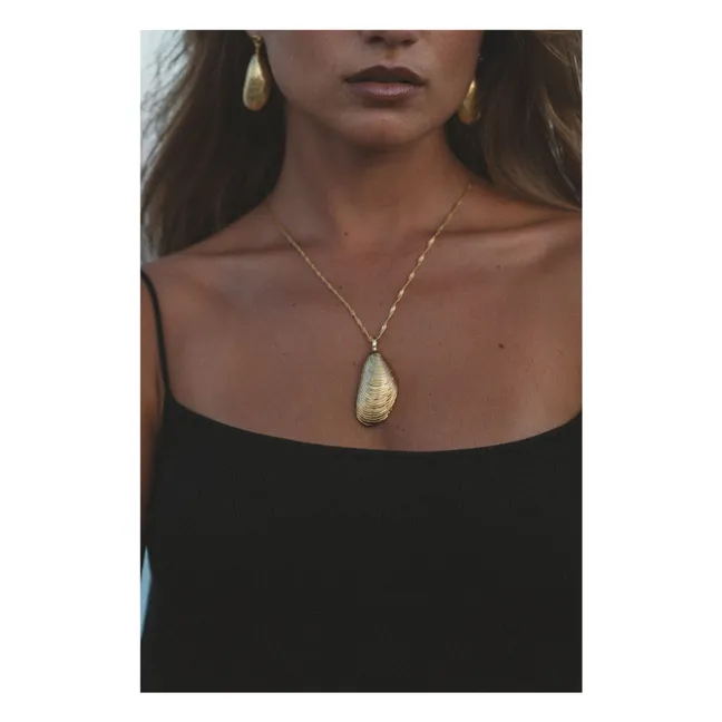 Muschelhalskette | Gold