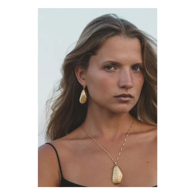 Boucles d'Oreilles Moules | Doré