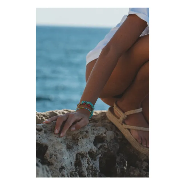 Bracelet Tie Dye | Aqua