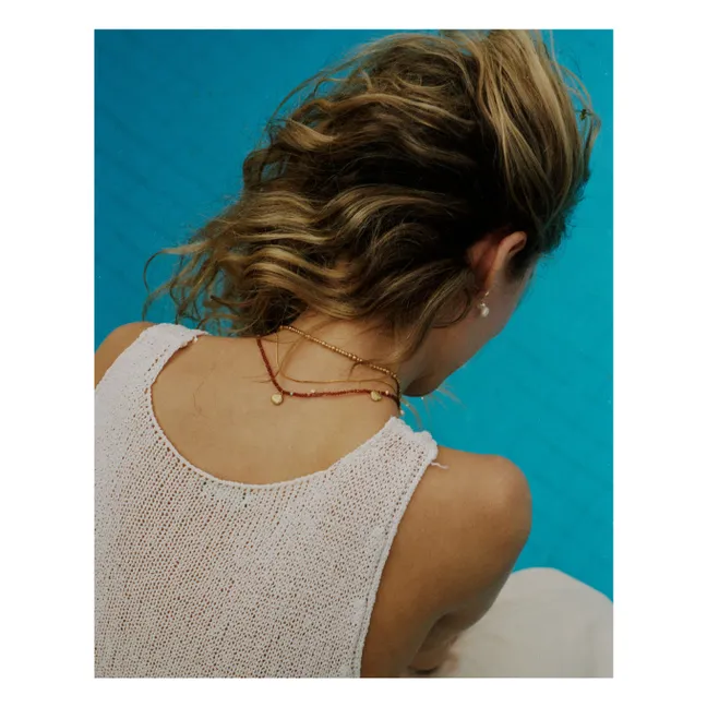 Collier Maroon Harmony | Rouge