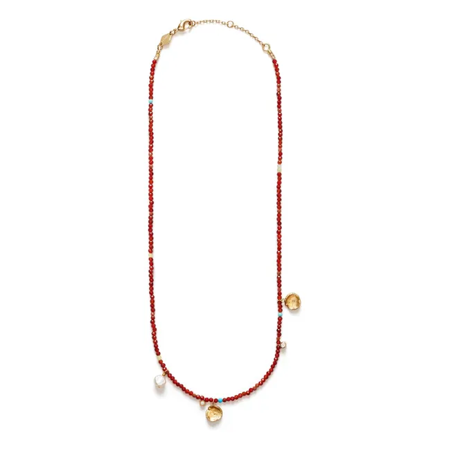 Collier Maroon Harmony | Rouge