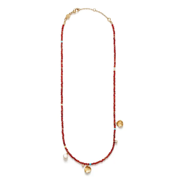 Collier Maroon Harmony | Rouge- Image produit n°0