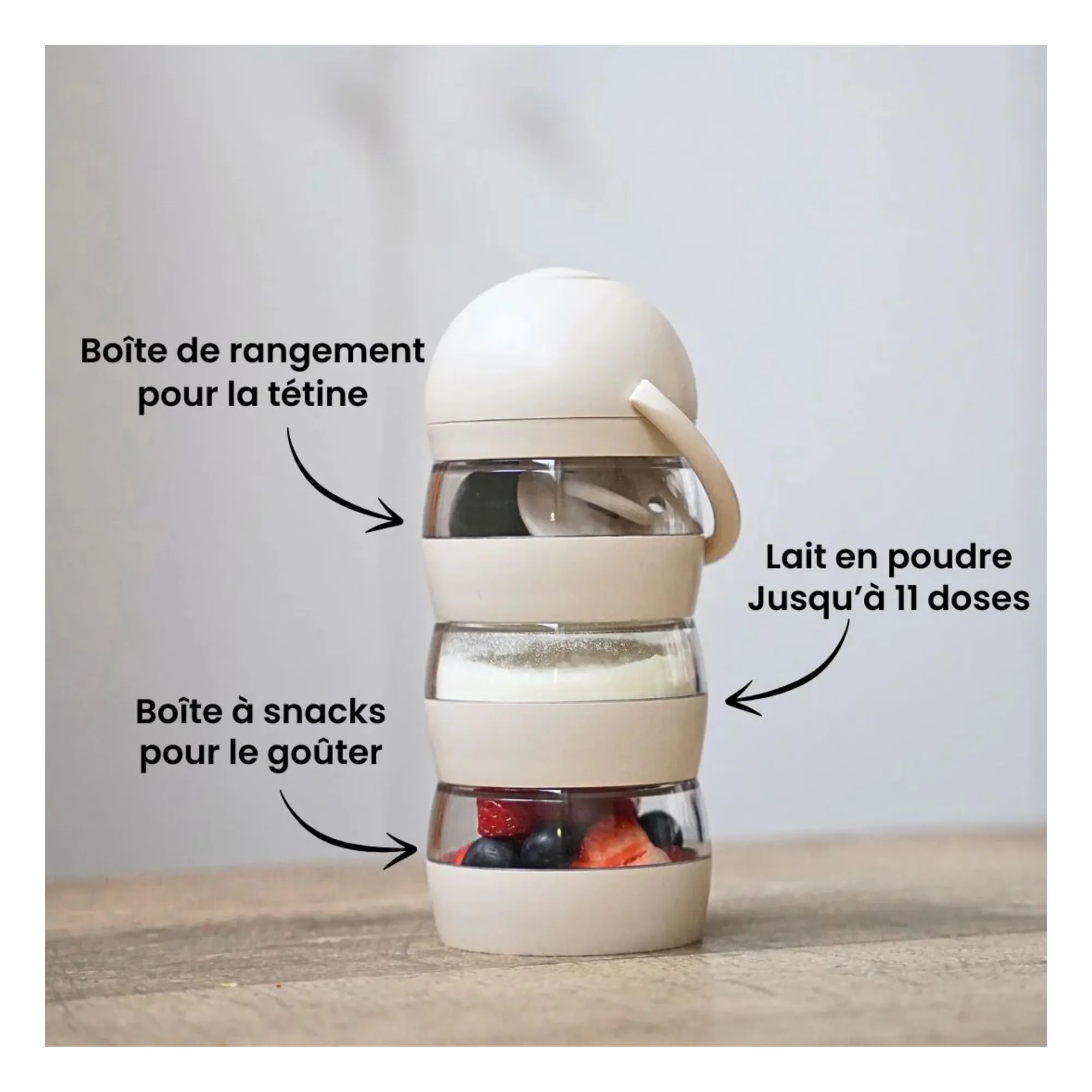 Boîte doseuse So Mimi | Sable- Image produit n°6