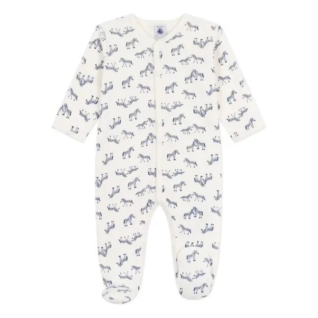 Pyjama Dors Bien Zèbres Coton Bio | Ecru