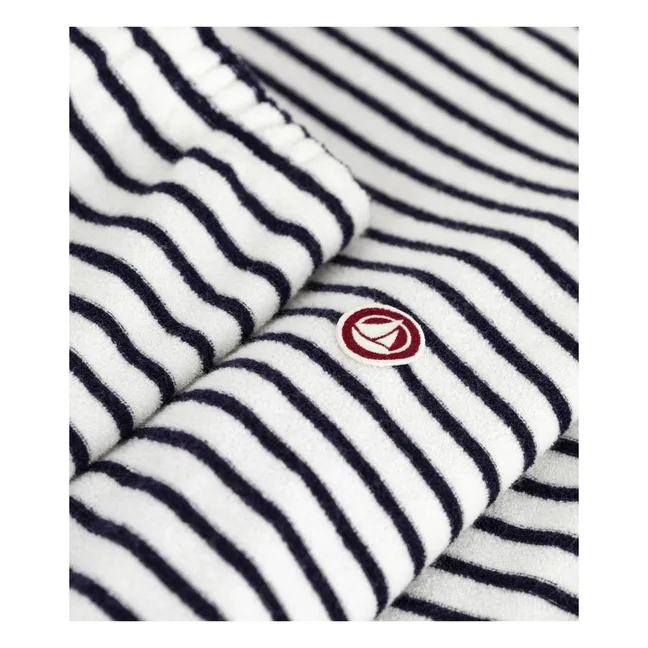 Pyjama Rayé Eponge | Ecru