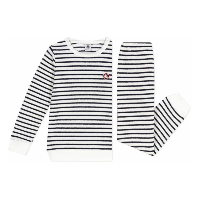 Pyjama Sailor Towelling Modal | Navy blue
