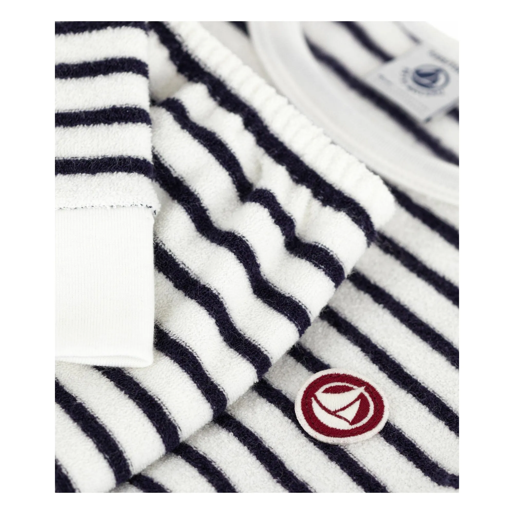 Pyjama Marinière Eponge Modal | Bleu marine- Image produit n°3