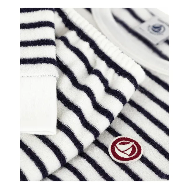 Pyjama Sailor Towelling Modal | Navy blue