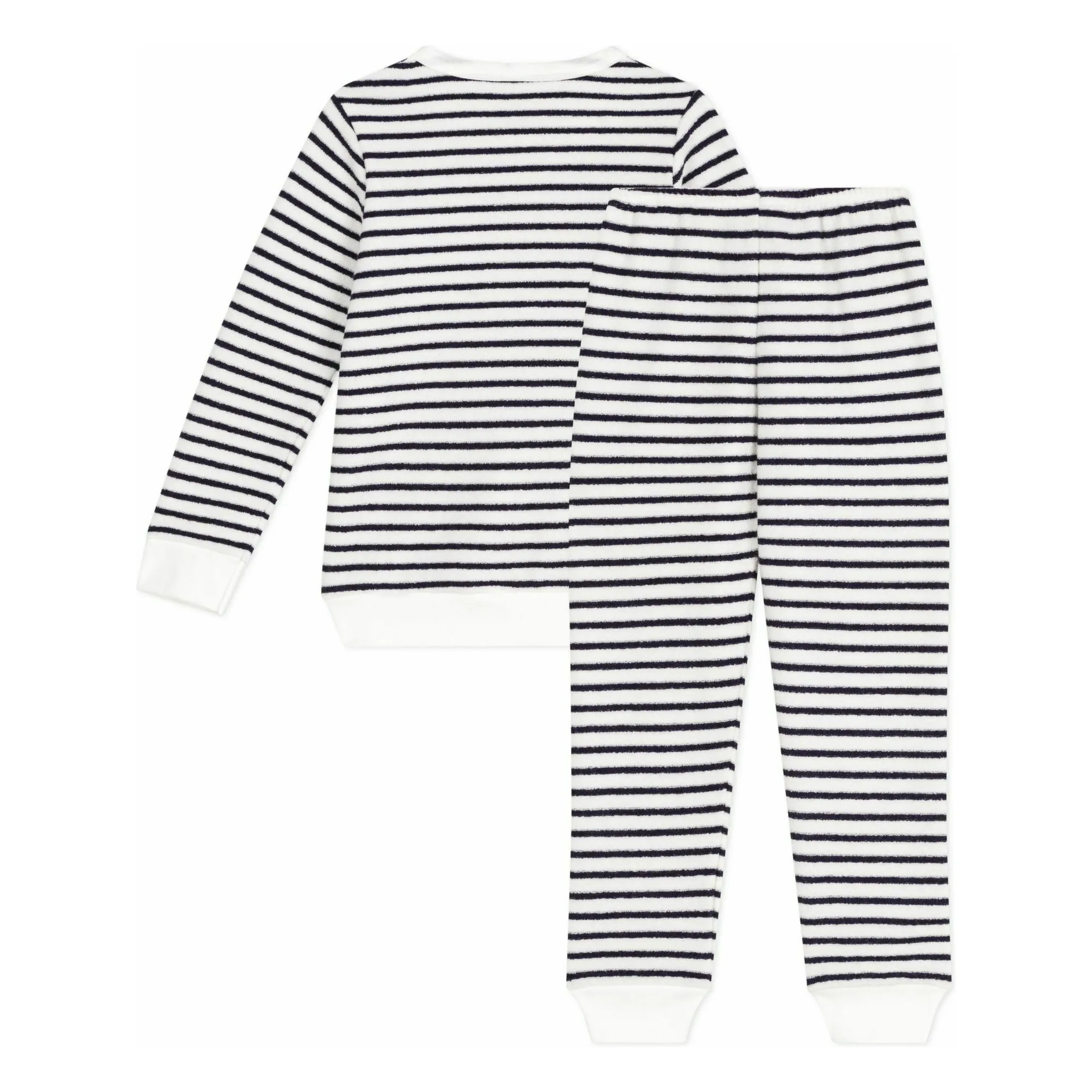 Pyjama Marinière Eponge Modal | Bleu marine- Image produit n°1