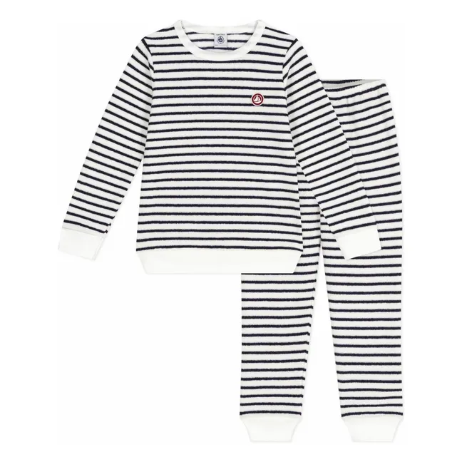 Pyjama Sailor Towelling Modal | Navy blue