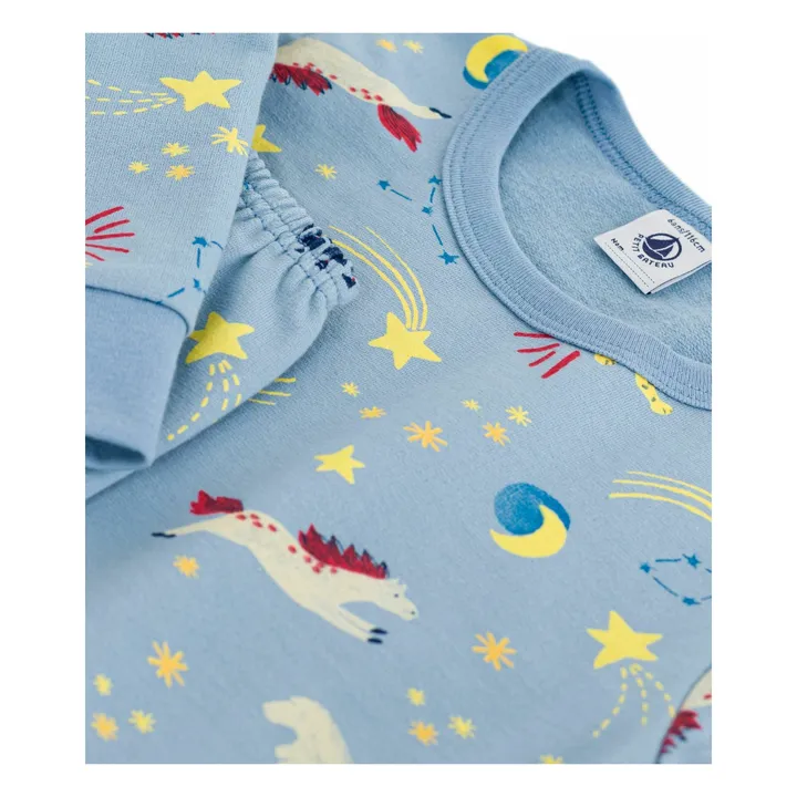 Constellation organic cotton pyjamas | Blue- Product image n°3