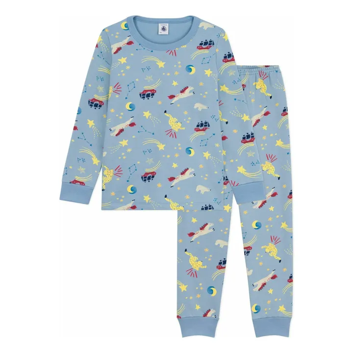 Pyjama Constellation Coton Bio | Bleu- Image produit n°0