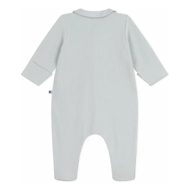 Pyjama Côtelé Coton Bio | Gris chiné