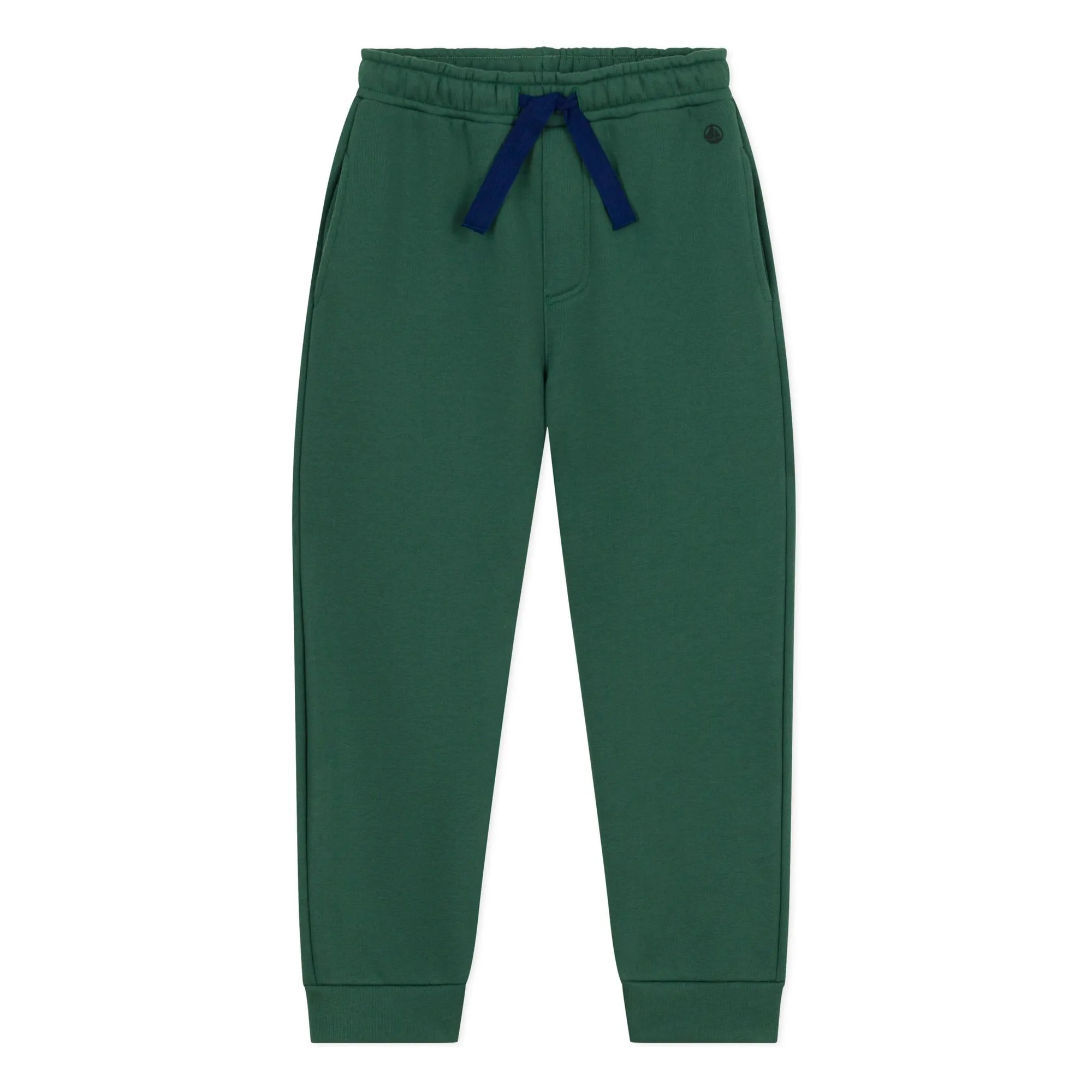 Petit Bateau Chrome Green Elasticated Drawstring Organic Cotton Jogger